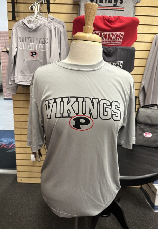 Sport Tek Gray DriFit T-Shirt (Youth and Adult) | The Viking Store