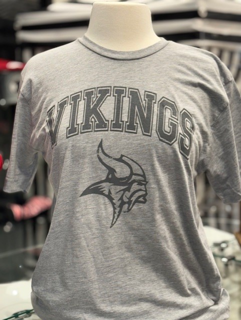 Gray Vikings Tee (Youth and Adult)
